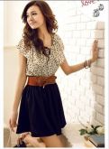 Vestido Chiffon Com Cinto Importado