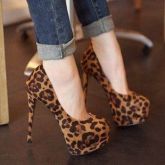 Sapato Scarpin Leopardo