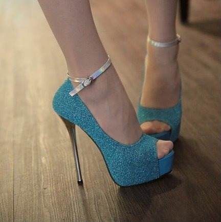 Peep Toe Glitter